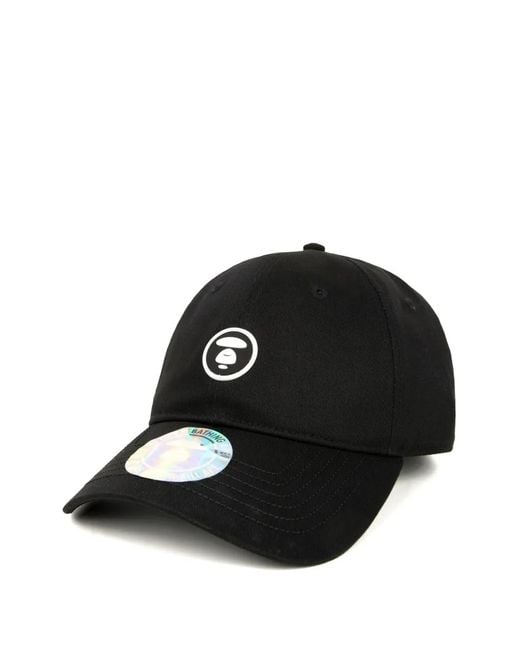 Aape By A Bathing Ape Black Logo-Detail Baseball Cap for men