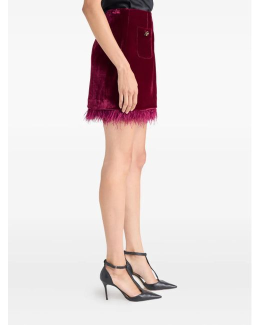 Cinq À Sept Red Luna Randi Mini Skirt