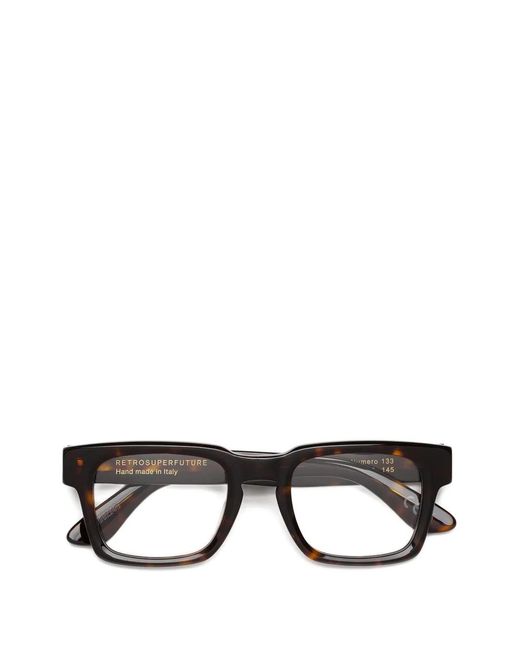 Retrosuperfuture Black Square-Frame Glasses