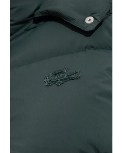 Lacoste Green Hooded Down Jacket