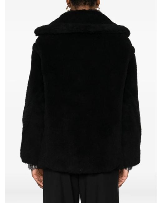 Max Mara Black Button-Fastening Jacket