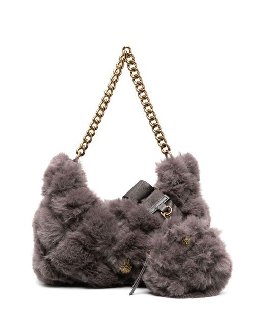 Kurt Geiger Faux Fur Crossbody Bag in Brown Lyst