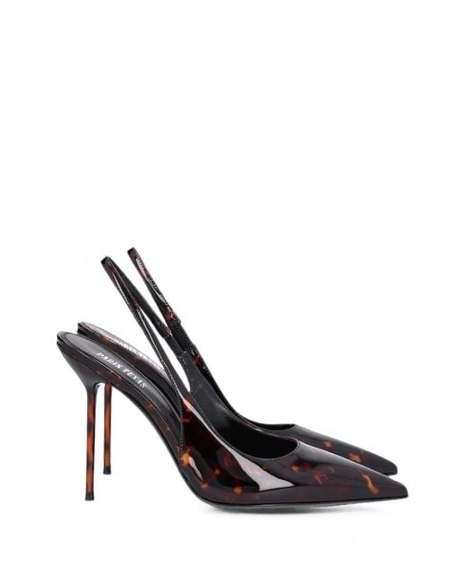 Paris Texas Black Lidia Tortoiseshell-Effect Pumps