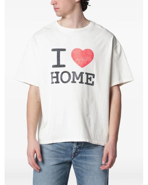 GALLERY DEPT. White I Love Home Short-Sleeve T-Shirt