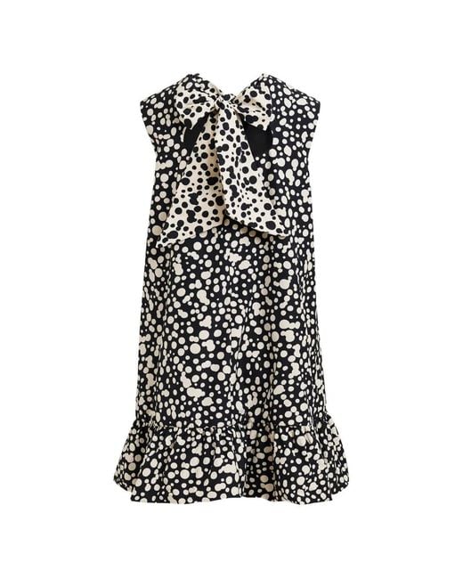 Essentiel Antwerp White Open-Back Ruffled Mini Dress