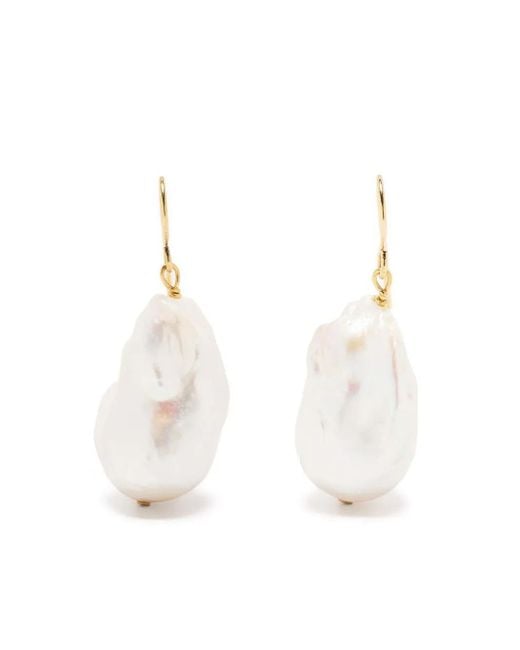 Jil Sander White Earrings