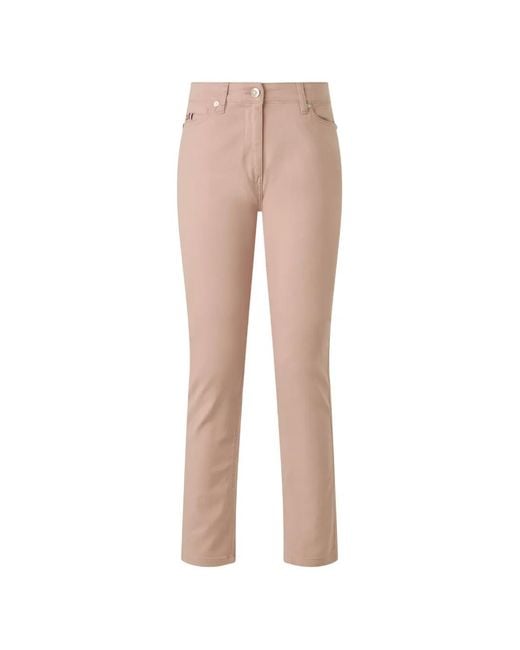 Conte Of Florence Natural Jean Slim À Ornements En Cristal