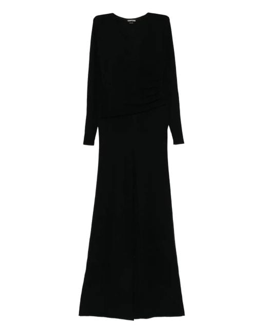 Tom Ford Black Wool Jumpsuit