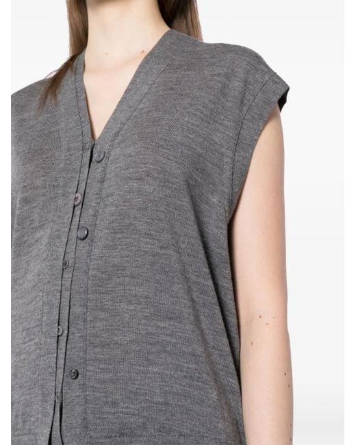 JNBY Gray Wool Knit Waistcoat