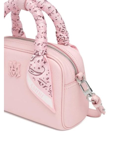 Amiri Pink Scarf Bowling Bag