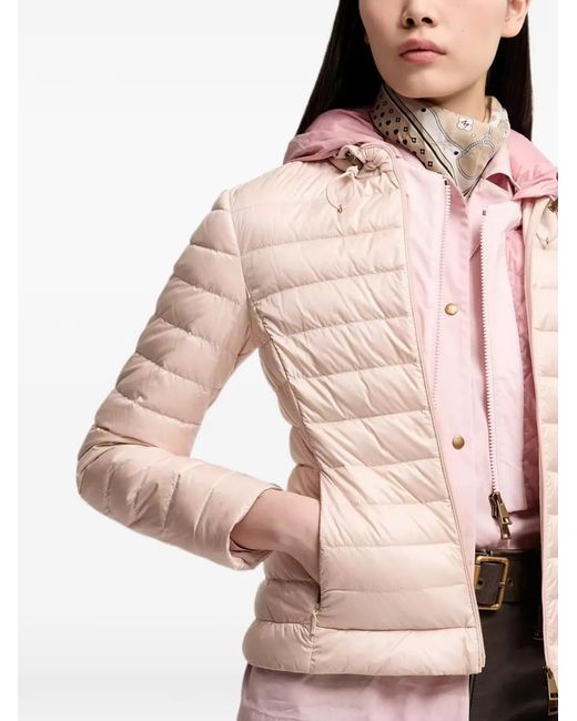 Moncler Pink Igelhood Short Down Jacket
