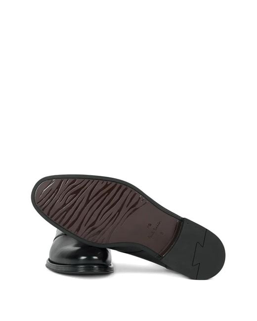 Paul Smith Black Lace-Up Leather Desert Boots for men