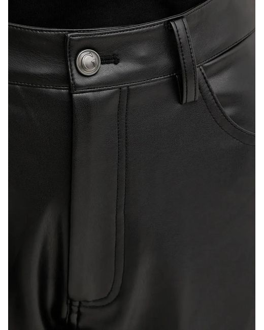 Guess Black Button-Fastening Trousers