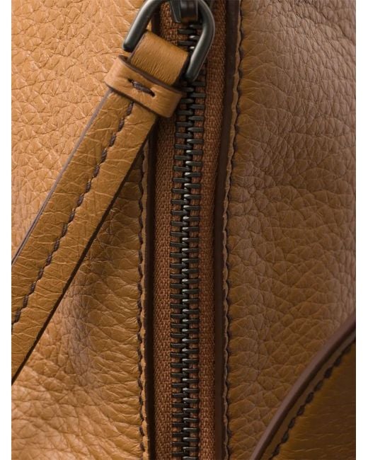 Prada Brown Aimèe Large Leather Shoulder Bag