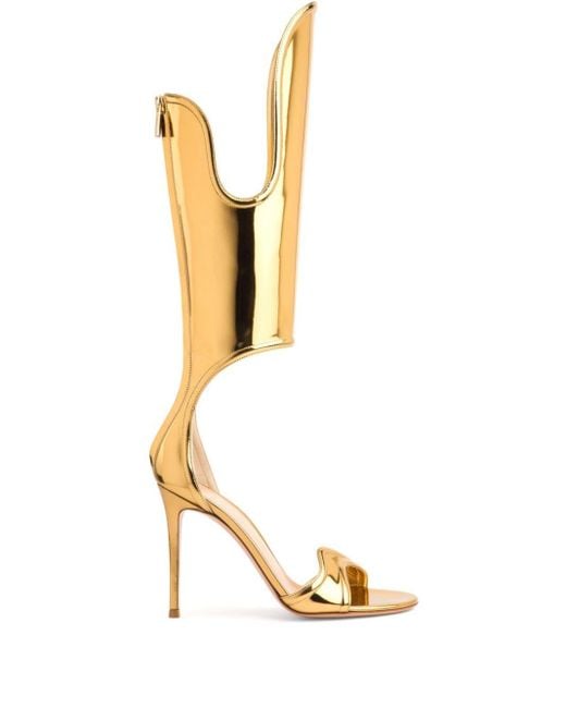 Gianvito Rossi White 105Mm Lucrezia Sandals