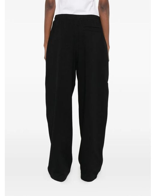 Sportmax Black Pantalon De Jogging À Taille Élastiquée Spdnespola