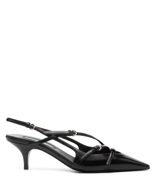 Miu Miu スリングバック パンプス Black