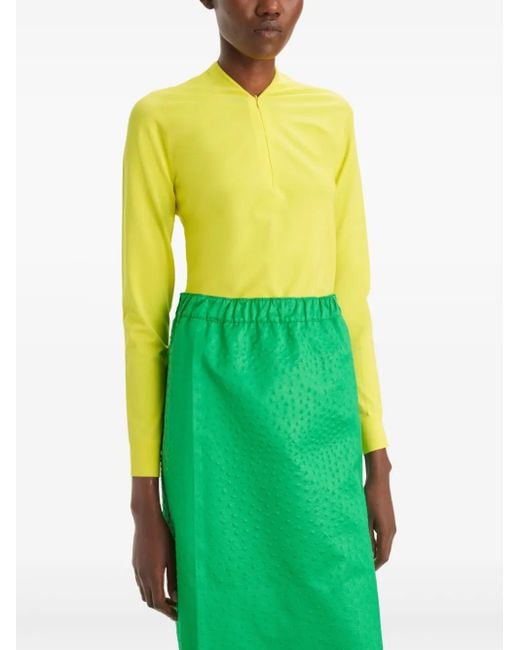Tory Burch Yellow Pullover mit Reißverschluss