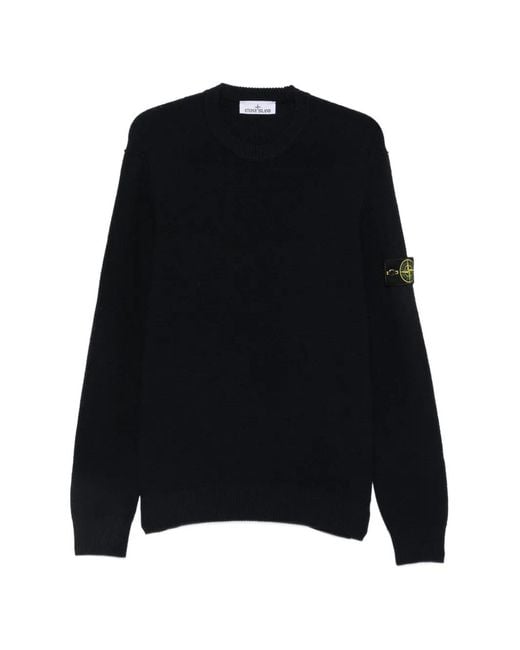 Stone Island Pullover Mit Logo-Patch in Black für Herren