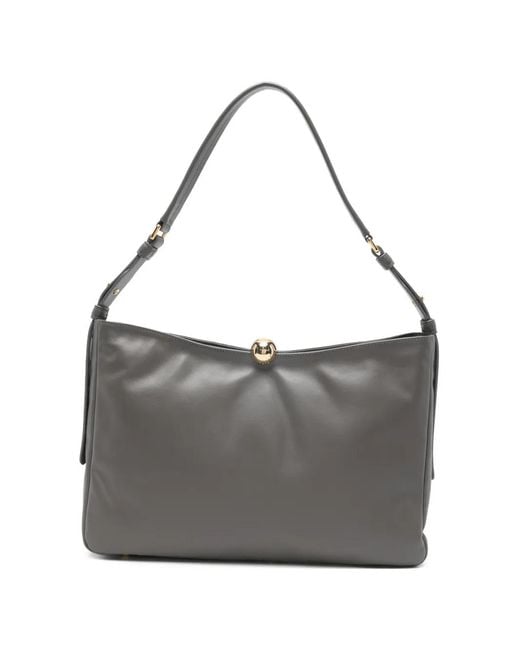 Furla Gray Sfera Soft L Shoulder Bag