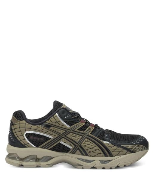 Asics Green Synthetic Leather Sneaker