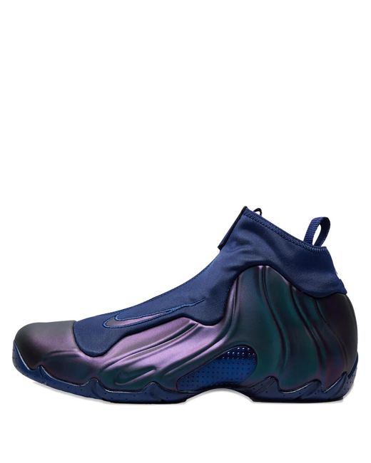 Nike Blue Air Flightposite Hi-Top Trainers for men