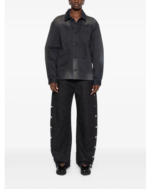 032c Black Buttoned Pocket Jacket