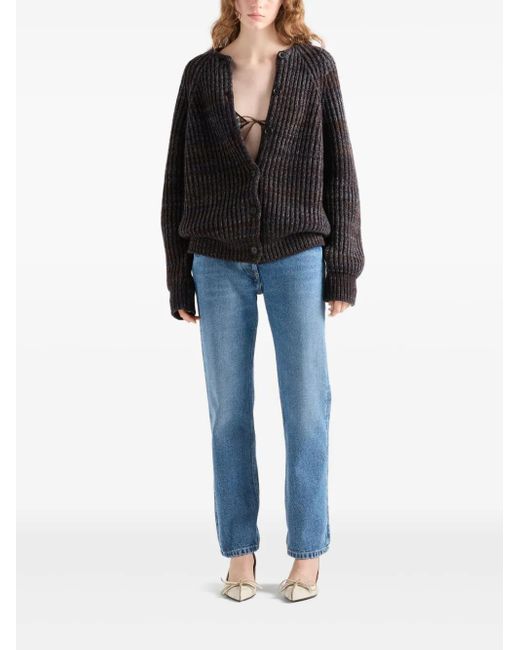 Prada Blue Straight-Leg Denim Jeans