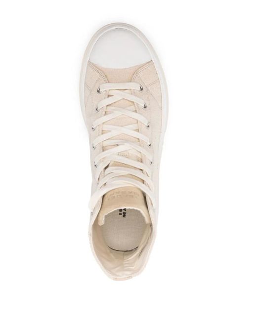 Isabel Marant Natural Neutral Austen High-top Sneakers