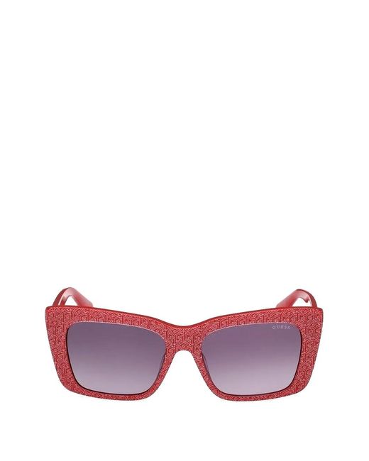 GUESS EYEWEAR Pink Geometric-Frame Gradient Sunglasses