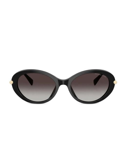 Michael Kors Black Round-Frame Sunglasses