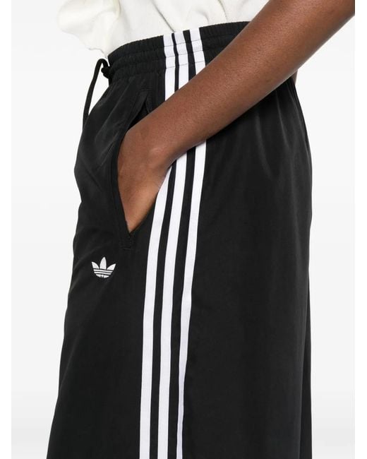 Adidas Black Three-Stripe Track Pants