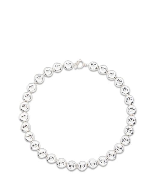 Uncommon Matters White Torus T-Bar-Fastening Necklace