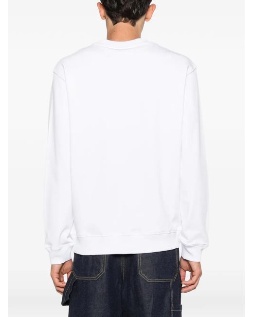 Versace Jeans Couture White Logo Sweatshirt for men