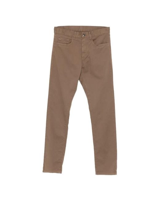 Canali Gray Five-Pocket Trousers for men