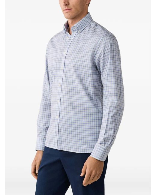 Hackett Blue Chemise À Carreaux Vichy for men