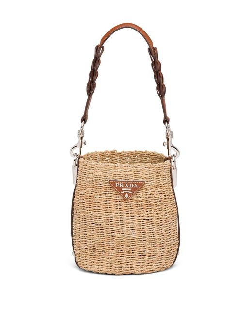 Bolsos Con Asa Superior | Bolso Symbole Grande De Tejido Jacquard  Negro/Beige | Prada Mujer • Audio Arte