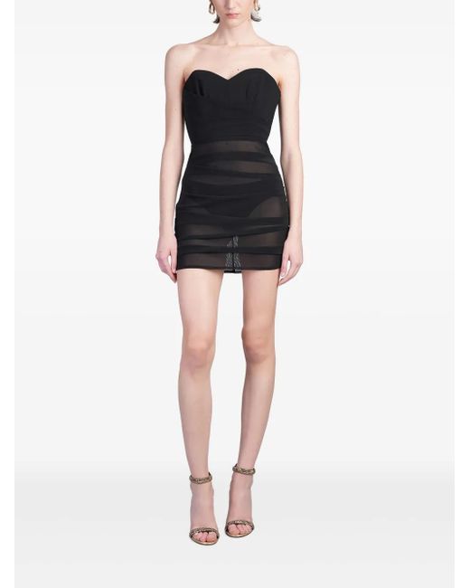 Alex Perry Strapless Mini-Jurk in het Black