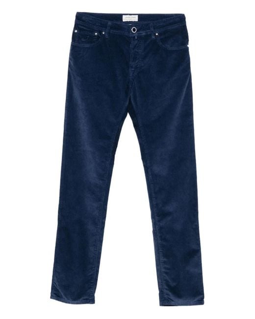Jacob Cohen Blue Bard Corduroy Trousers for men