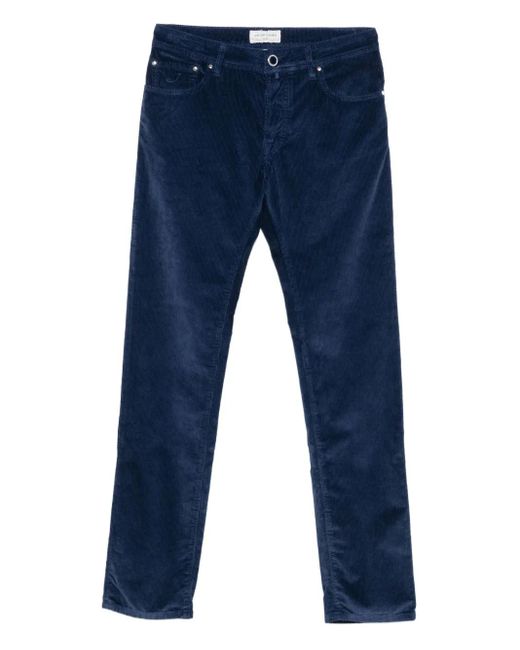 Pantaloni A Coste Bard di Jacob Cohen in Blue da Uomo