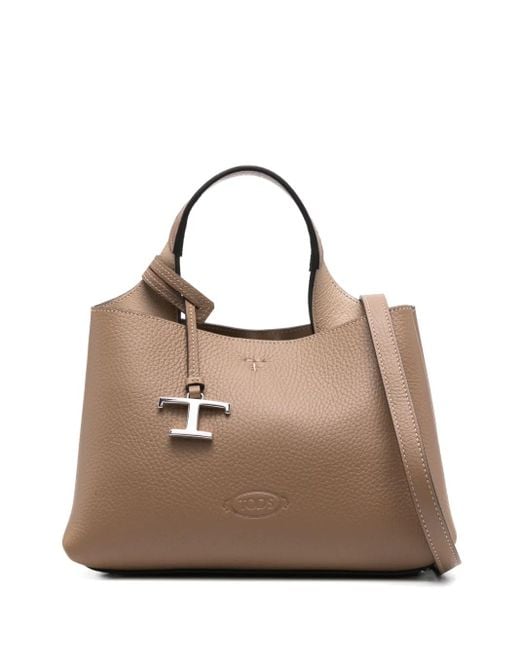 Tod's レザー トートバッグ Natural