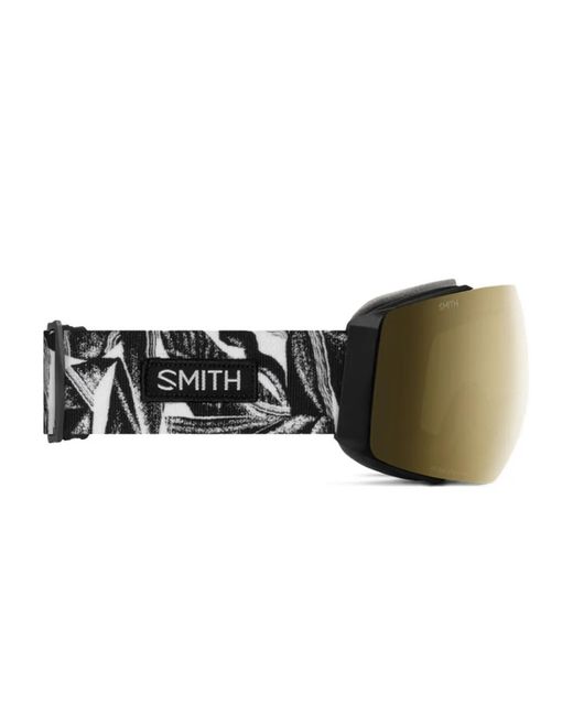 Smith Black I/O Mag Patterned-Strap Goggles for men