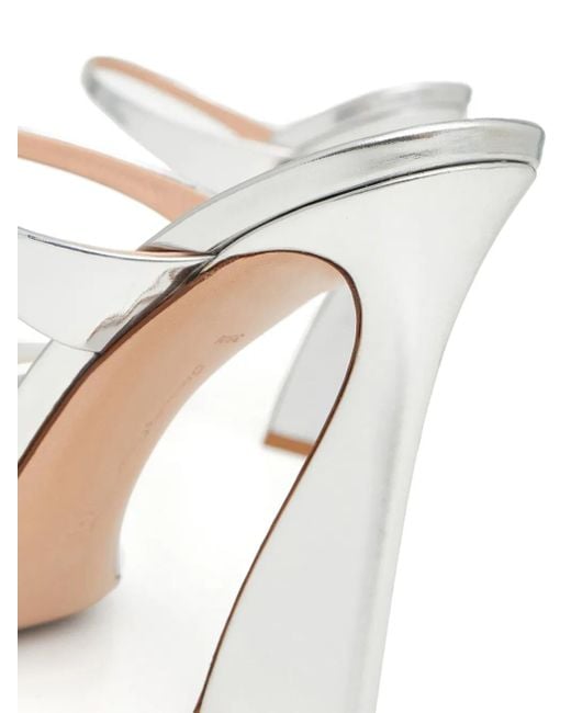Gianvito Rossi White 105Mm Strappy Heeled Sandals
