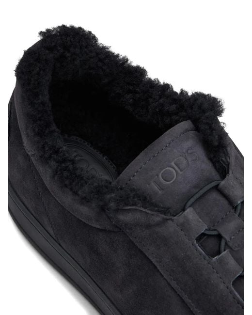 Tod's Blue Pashmy Suede Sneakers for men