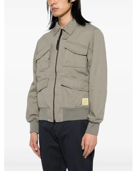 Aspesi Gray Gabardine Jacket for men
