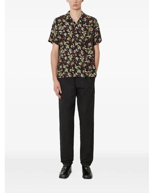 A.P.C. Black Drawstring-Fastening Trousers for men
