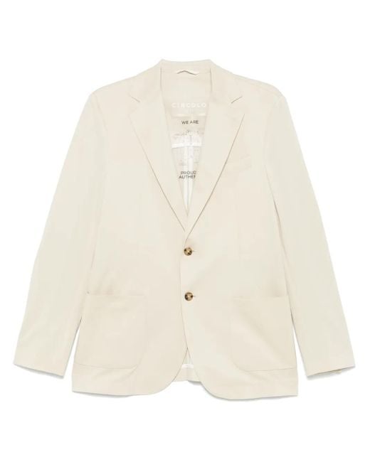 Circolo 1901 White Piqué Blazer for men
