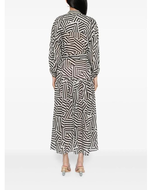 Bambah Black Geo Dress