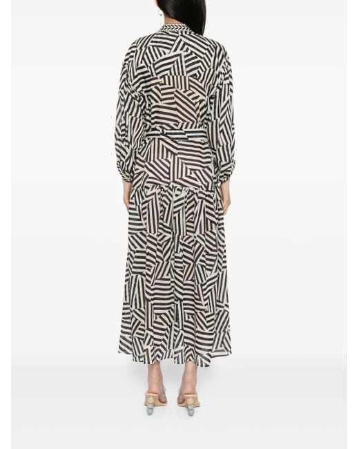 Bambah Black Geo Dress