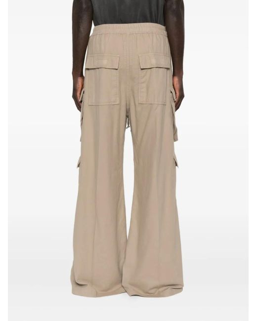 Rick Owens Natural Double Cargo Jumbo Belas Trousers for men